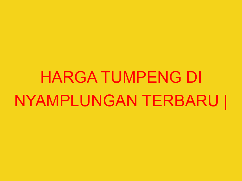 HARGA TUMPENG DI NYAMPLUNGAN TERBARU | 082244449942  | ENA