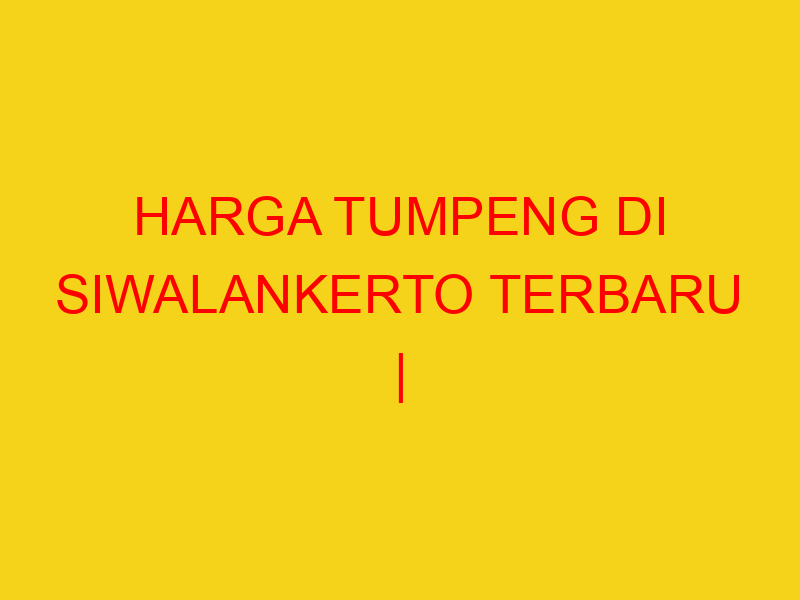 HARGA TUMPENG DI SIWALANKERTO TERBARU | 082244449942  | EN