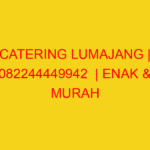 CATERING LUMAJANG | 082244449942  | ENAK & MURAH